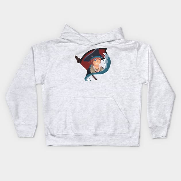 Captain Sora Kids Hoodie by SalwaSAlQattan